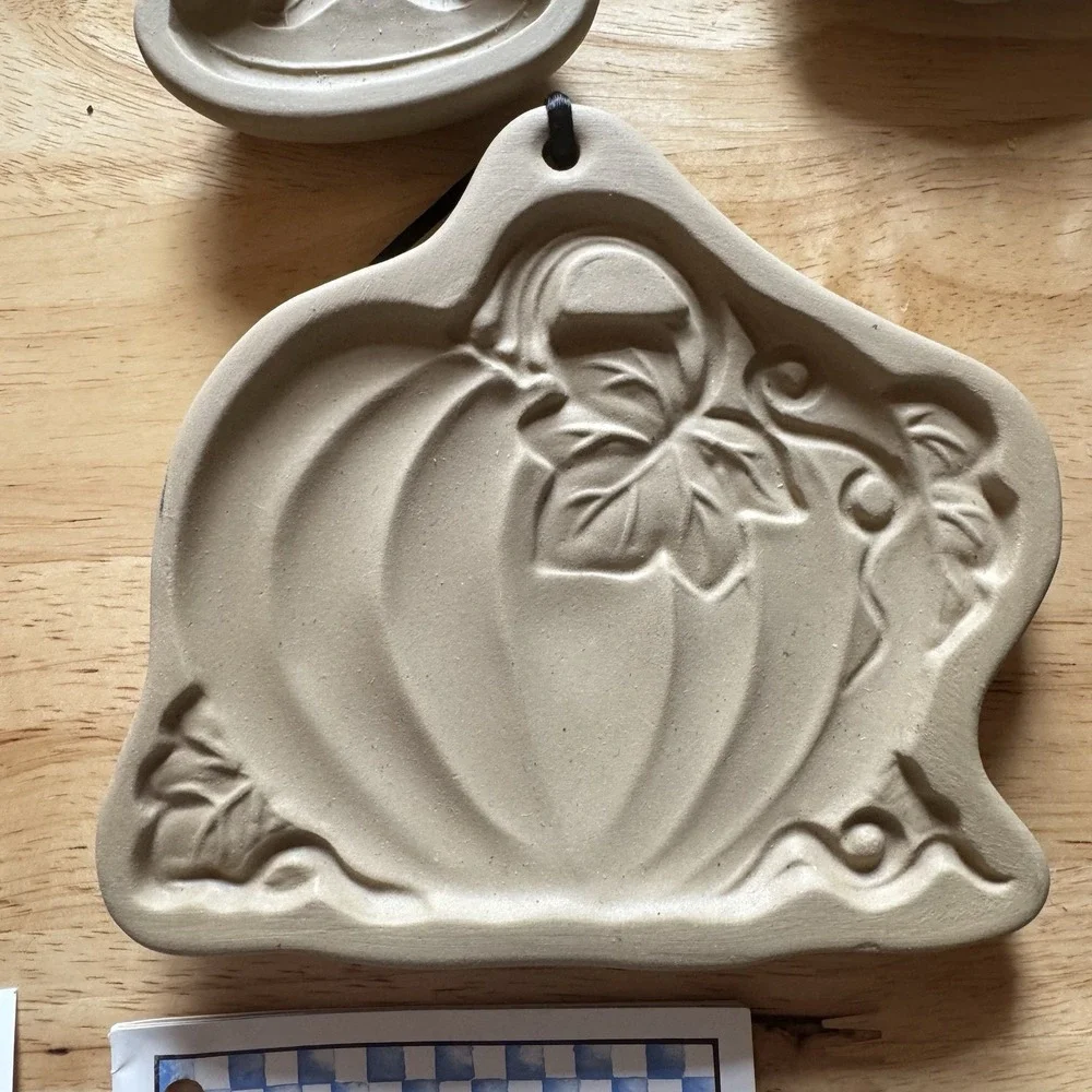 Lot 8 Vintage Cookie‎ Molds Brown Bag Cookie Art + Hartstone Holiday Designs